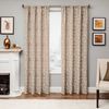 Softline Home Fashions Athens Royale Drapery Panels in Linen color.