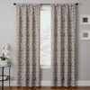 Softline Home Fashions Athens Royale Drapery Panels in Pewter color.