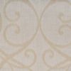 Softline Home Fashions Athens Scroll Drapery Panels Swatch in Ecru color.