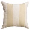 Softline Home Fashions Athens Stripe Decorative Pillow in Ecru color.