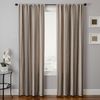 Softline Home Fashions Athens Stripe Drapery Panels in Pewter color.