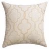Softline Home Fashions Athens Tile Decorative Pillow in Ecru color.