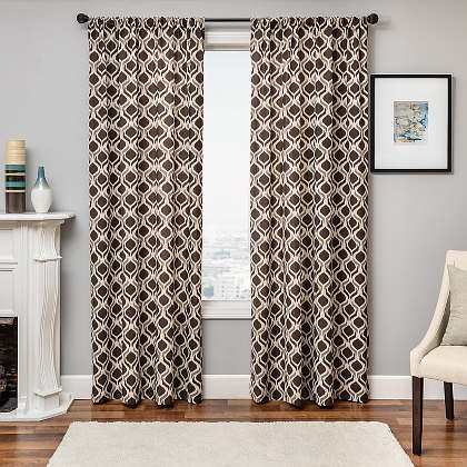 Softline Home Fashions Batala Drapery Panels are available in 5 color combinations.