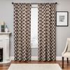Softline Home Fashions Batala Drapery Panels in Brown Taupe color.