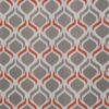 Softline Home Fashions Batala Drapery Panels Swatch in Grey Orange color.
