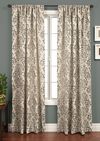 Softline Home Fashions Casablanca Drapery Panels in Shell color.
