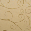 Softline Coda Drapery Panels and Scarf Valances in Champagne.