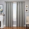 Softline Home Fashions Exeter Drapery Panels in Platinum color.