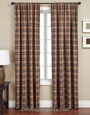 Softline Godeita Check Drapery Panels are available in 2 colorways.