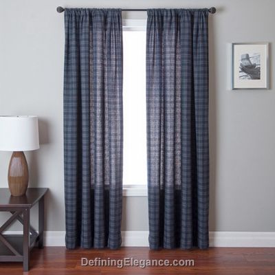 Softline Godeita Plaid Drapery Panels are available in 2 colorways.