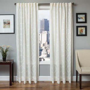 Softline Home Fashions Grenoble Drapery Panels in White color.