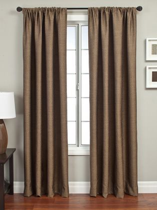 Softline Kiltan Basket Weave Drapery Panels is available in 10 color combinations.