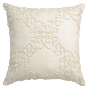 Softline Home Fashions Larissa Decorative Pillow in Natural color.