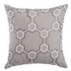 Softline Home Fashions Livorno Decorative Pillow in Gray White color.