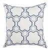Softline Home Fashions Livorno Decorative Pillow in Navy Sky color.