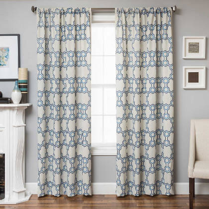 Softline Home Fashions Livorno Drapery Panels are Lined, unlined, and interlined drapery panels in different color choices.