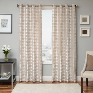 Softline Home Fashions Palmira Drapery Panels in Pearl color.