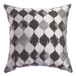 Softline Home Fashions Palmira Decorative Pillow in Pewter color.