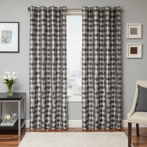 Softline Home Fashions Palmira Drapery Panels in Pewter color.