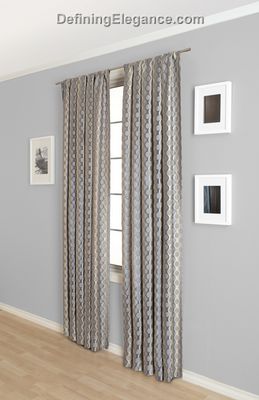 DefiningElegance.com presents lined or unlined Softline Rogue Drapery Panels and Scarf Valances. 