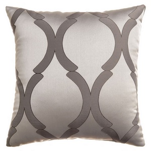 Softline Home Fashions Savannah Decorative Pillow in Chrome color.