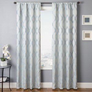 Softline Home Fashions Savannah Drapery Panels in Ice color.