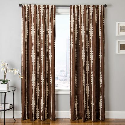 Softline Silene Stripe Sheer Drapery Panels is available in 4 color combinations.