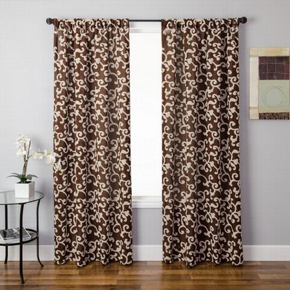 Softline Silene Sheer Drapery Panels is available in 4 color combinations.