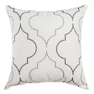 Softline Home Fashions Tarsus Decorative Pillow in Grey Pewter color.