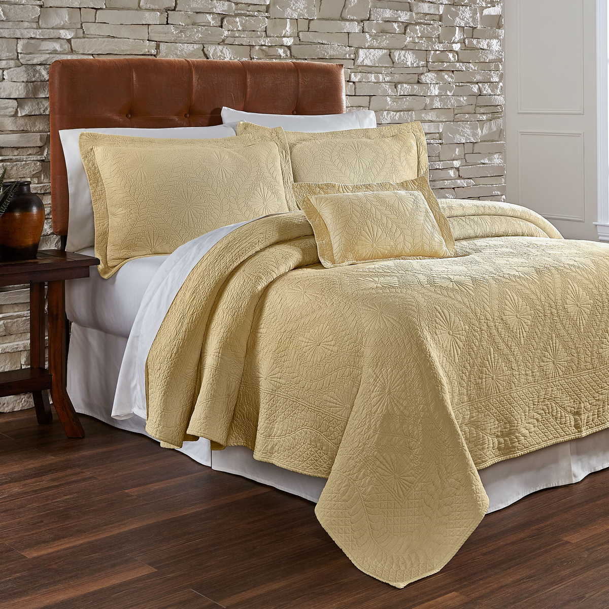 Traditions Linens Bedding Suzi Matelasse Coverlet and Shams