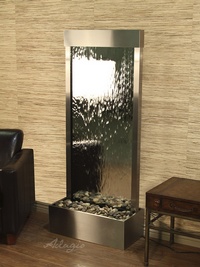 Adagio Water Features - Stainless Steel Silver Shimmering Mirror