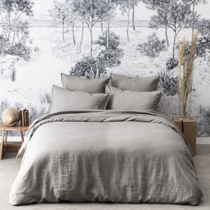 Alexandre Turpault Nouvelle Vague Bedding Room Setting - Stone Grey