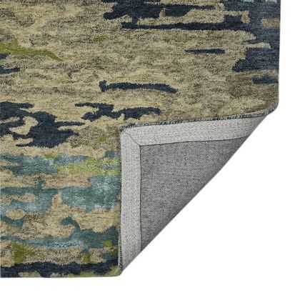 Amer Rugs  ABS-2 Abstract - Blue/Beige - Back View