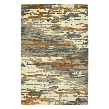 Amer Rugs  ABS-3 Abstract - Orange/Gray - Vertical View