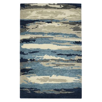 Amer Rugs  ABS-4 Abstract - Blue/Gray - Vertical View