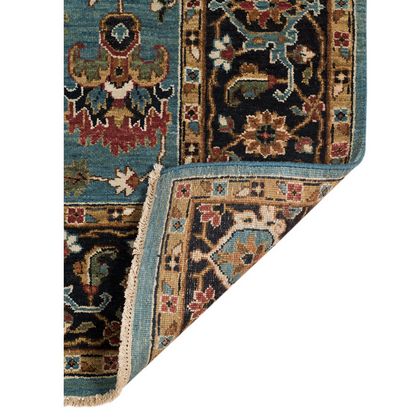 Amer Rugs ANQ-12 Antiquity - Turquoise - Back View