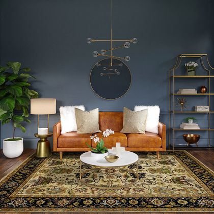 Amer Rugs ANQ-8 Antiquity - Tan - Room View