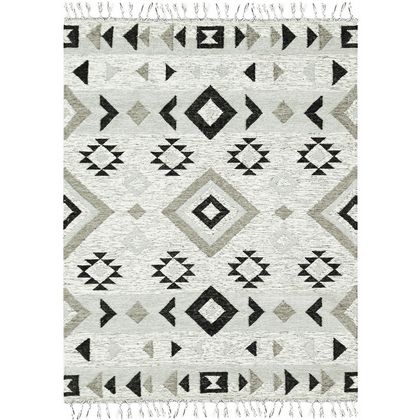 Amer Rugs ARI-3 Artifacts - Silver - Vertical View