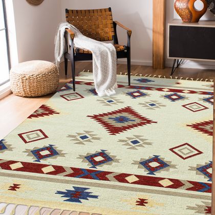 Amer Rugs ARI-6 Artifacts - Red/Ivory - Room View