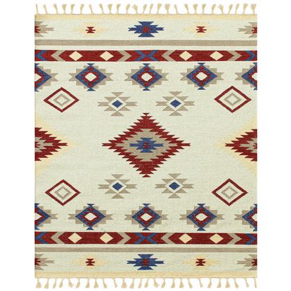 Amer Rugs ARI-6 Artifacts - Red/Ivory - Vertical View