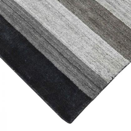 Amer Area Rugs BLN-15 Blend - Gray/Ivory - Corner View