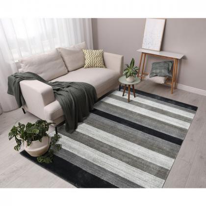 Amer Area Rugs BLN-15 Blend - Gray/Ivory - Room View