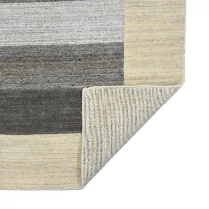 Amer Area Rugs BLN-4 Blend - Cream/Gray - Back View
