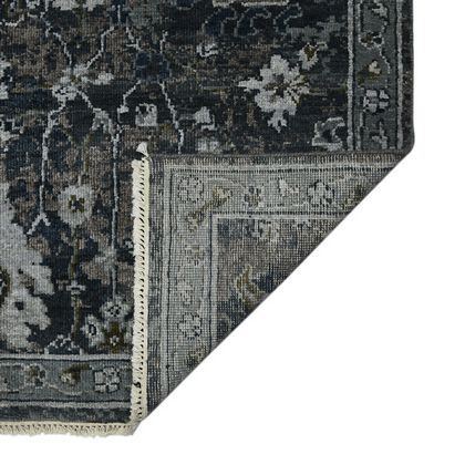 Amer Rugs BRS-31 Bristol - Charcoal Gray/Rust - Back View