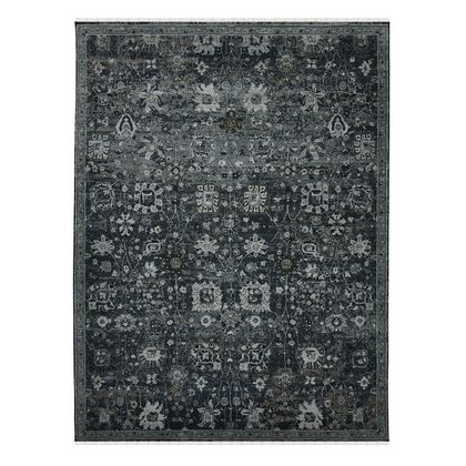 Amer Rugs BRS-31 Bristol - Charcoal Gray/Rust - Vertical View