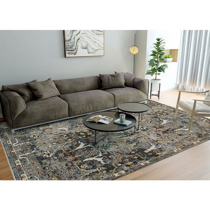 Amer Rugs BRS-43 Bristol - Deep Silver/Gold - Room View