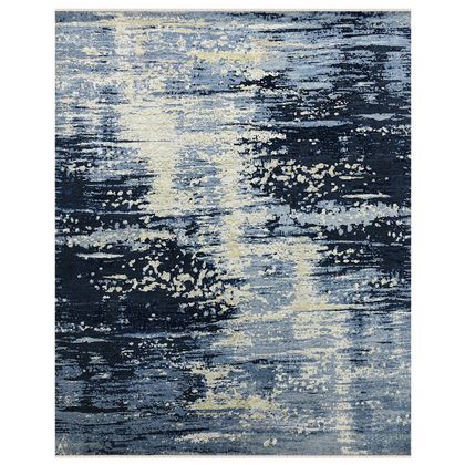 Amer Rugs HRM-1 Hermitage - Blue Sapphire - Vertical View