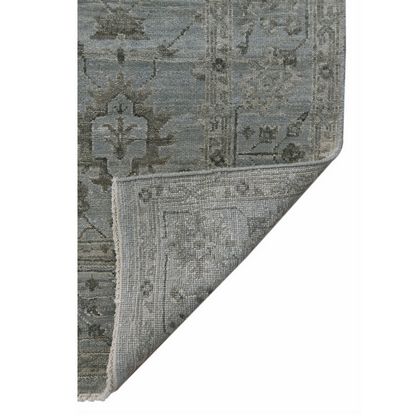Amer Rugs NUI-6 Nuit Arabe - Gray/Blue - Back View