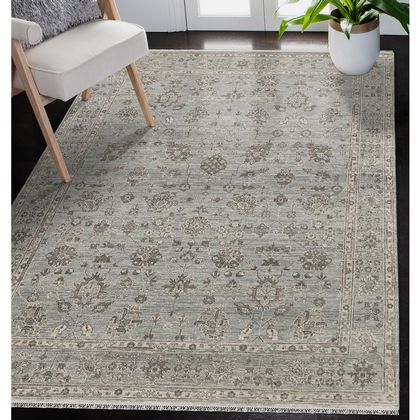 Amer Rugs NUI-6 Nuit Arabe - Gray/Blue - Room View