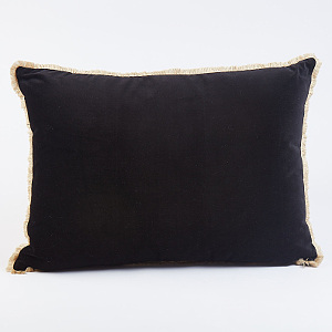 Ann Gish Pillow: Black Velvet